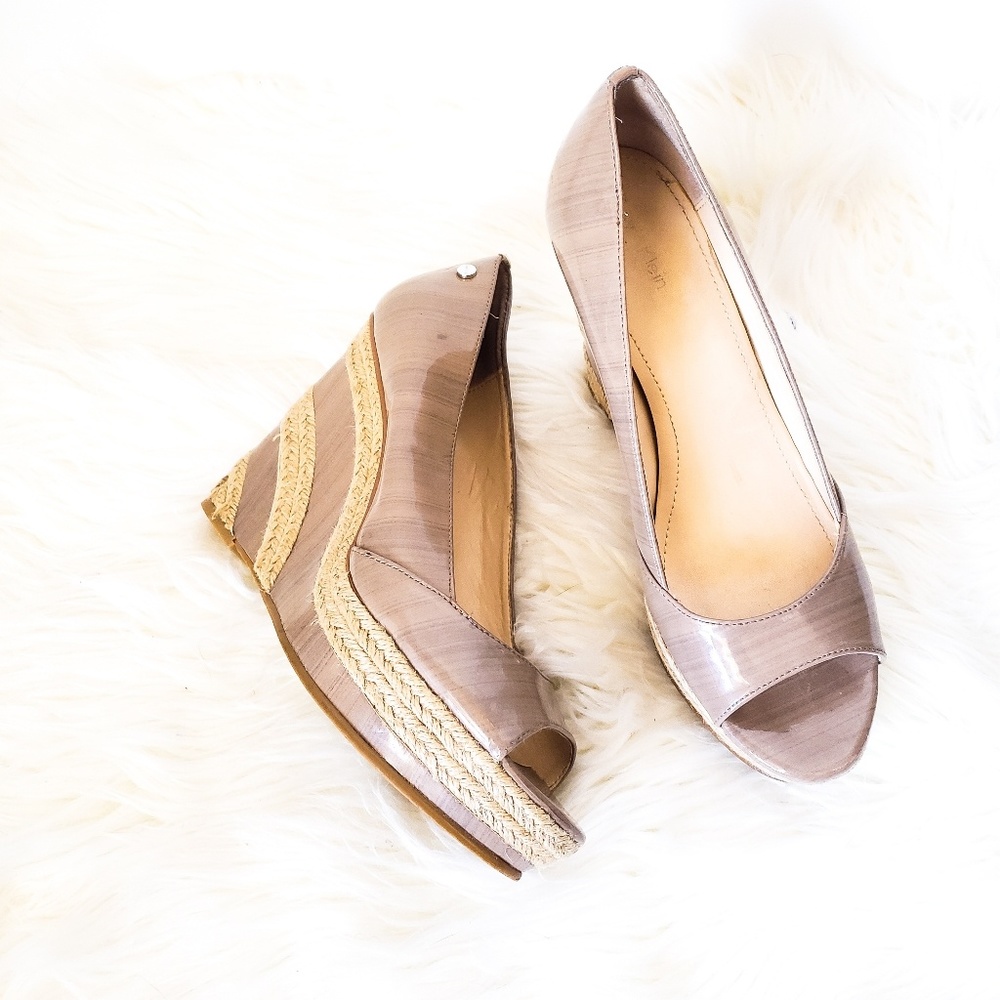 Calvin Klein |Harlo Open Toe Espadrille Wedge - Picture 1 of 6